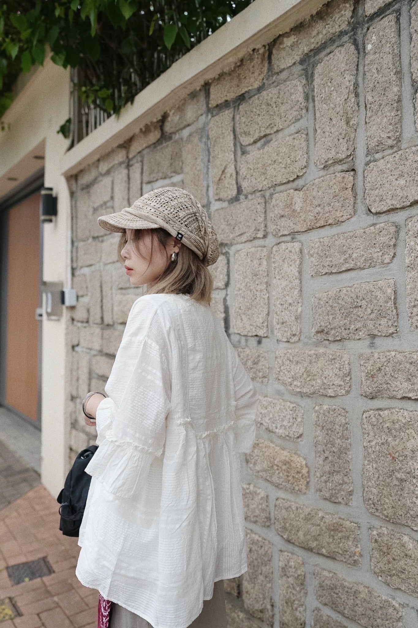 CB114 DOBBY STRIPE BLOUSE