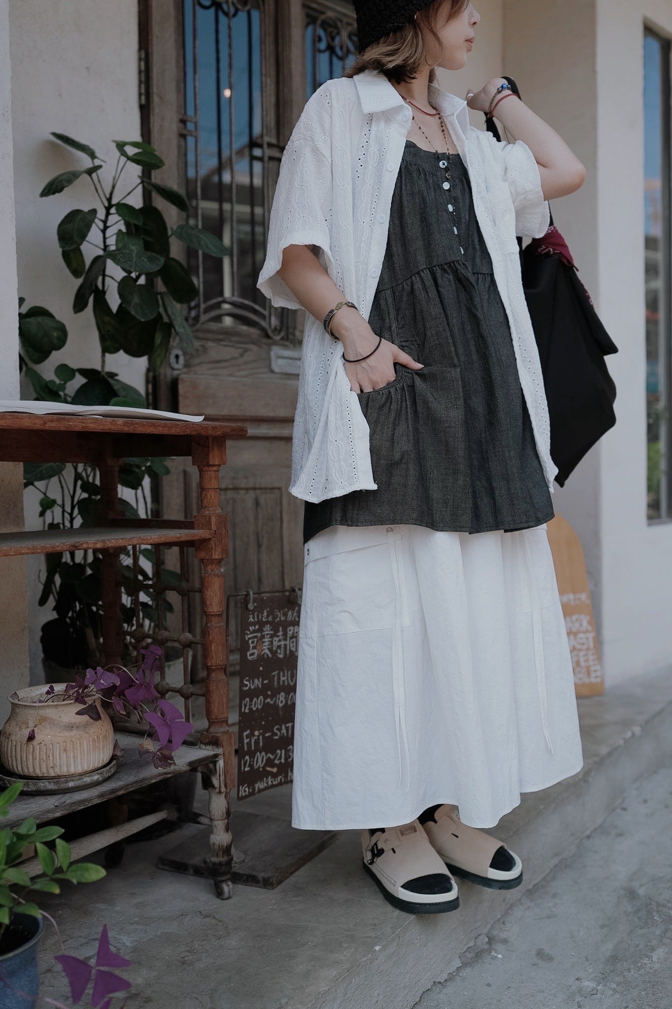 MB032 NYLON POCKET SKIRT
