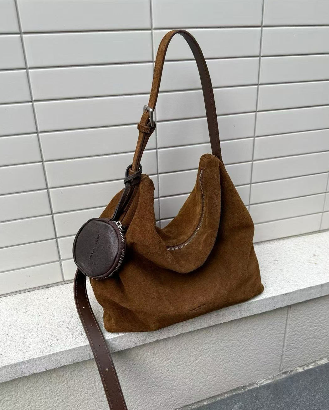 MZ951 ITALIAN HANDMADE LEATHER BOXY HOBO BAG / *9色