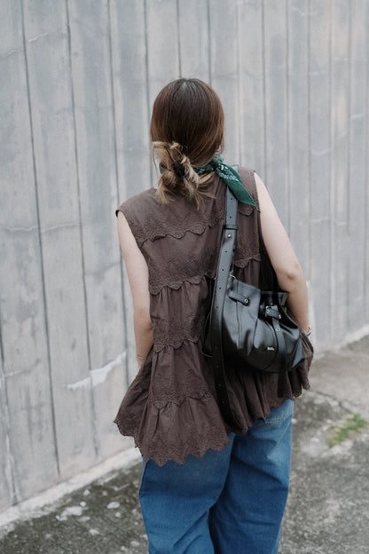 MATIN KIM BELTED VOLUNN BUCKET BAG