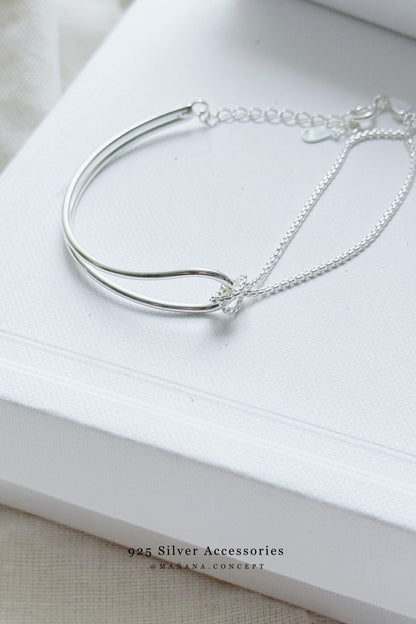 MZ829 SILVER 925 LAYERING BRACELET