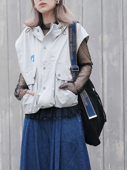 MZ970 OVERSIZED HOODED VEST