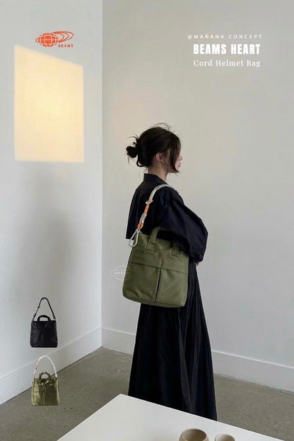 BEAMS HEART CORD HELMET BAG / 2 COL