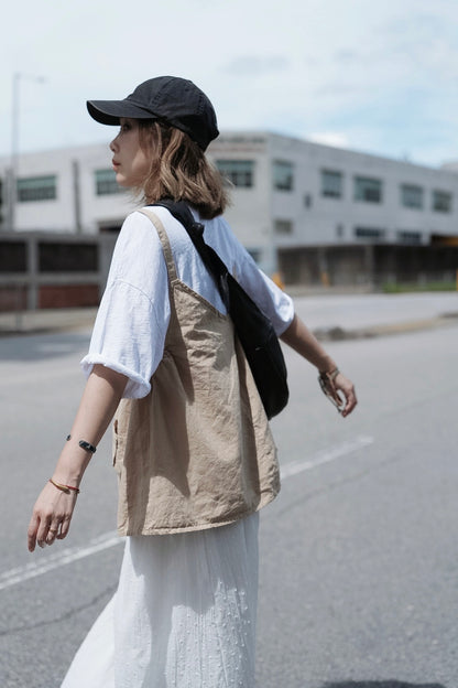 MB015 HANDMADE LAMBSKIN CROISSANT HOBO BAG