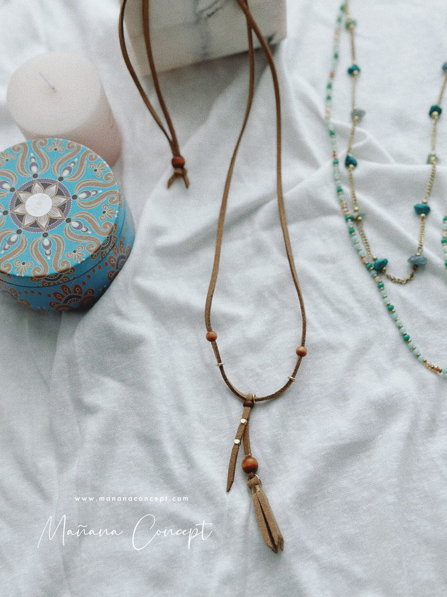 Leather Tassel Necklace