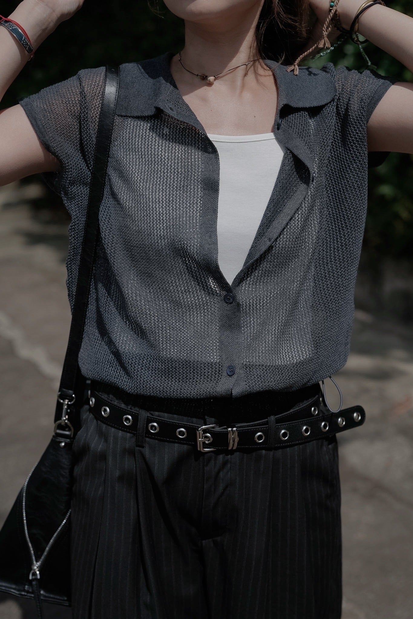 MB003 2IN1 LAYERED MESH TOP