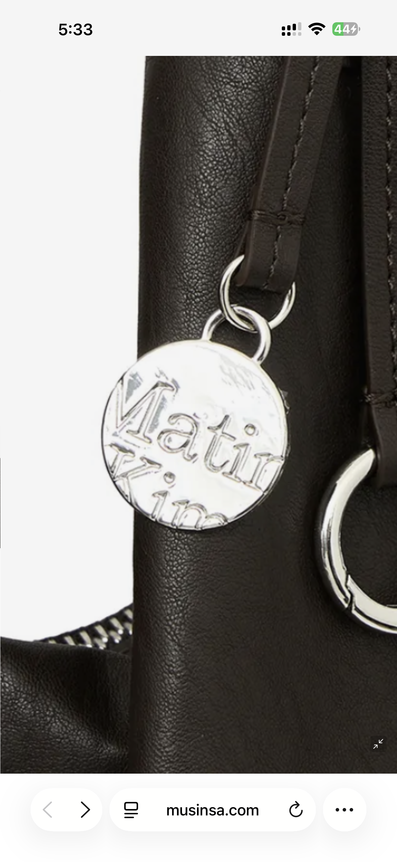 MATIN KIM TWIST HANDLE HOBO BAG