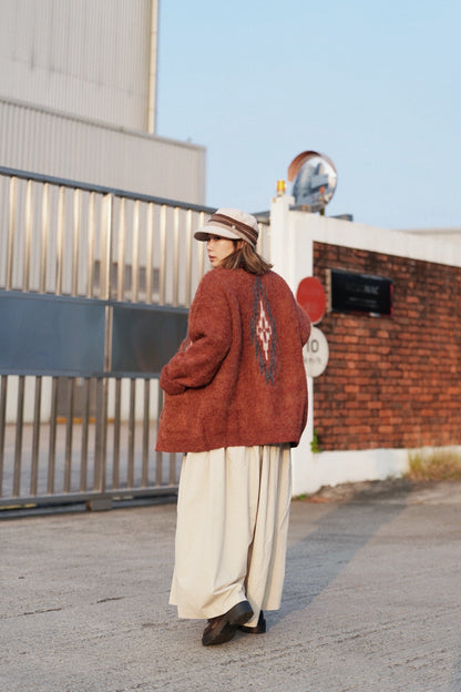 MZ924 KND CHIMAYO BRUSHED KNIT CARDIGAN