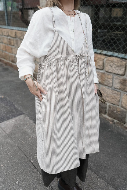 CB102 2WAY STRIPED LAYER DRESS