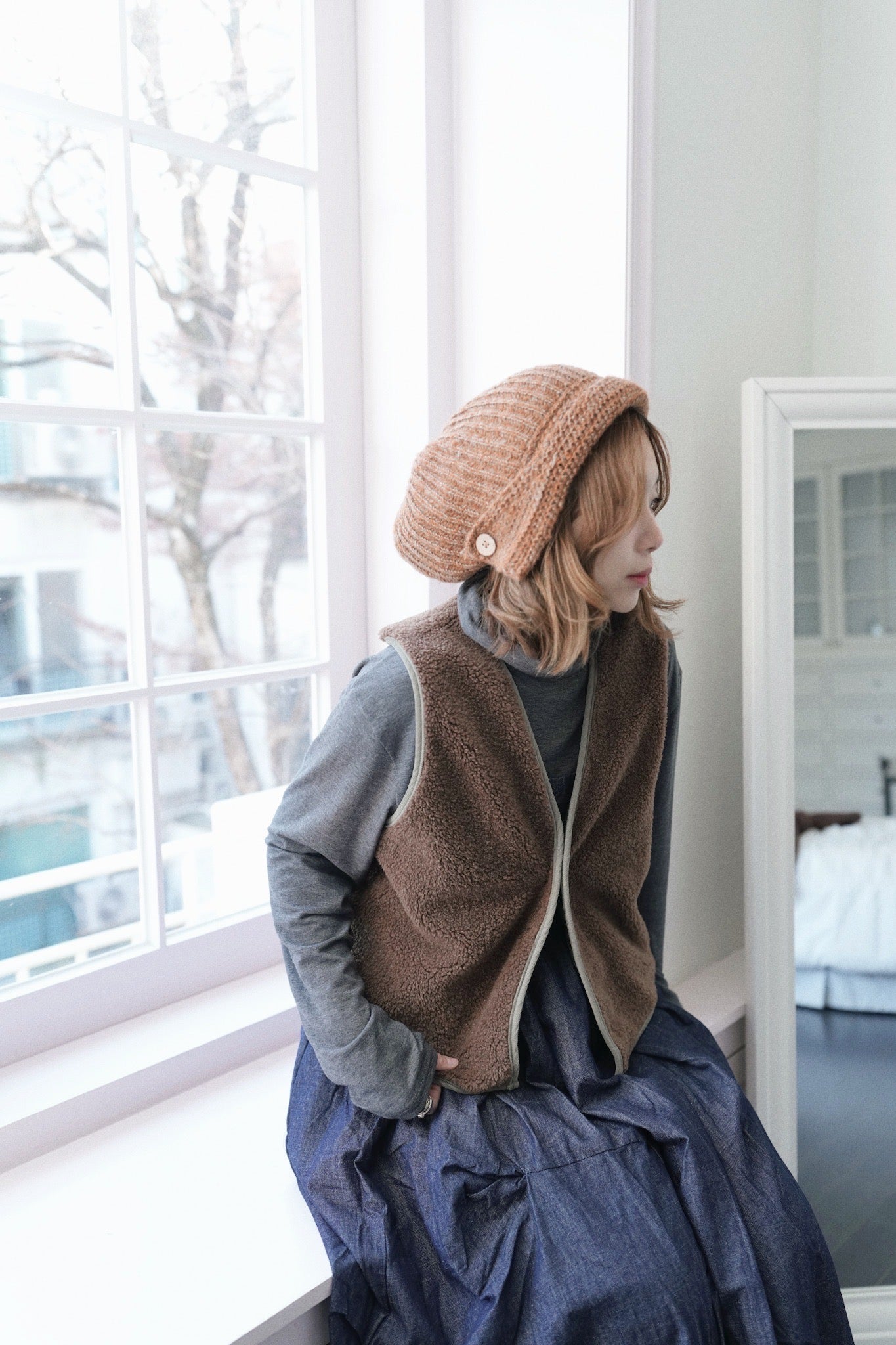 MZ941 2WAY FLEECE VEST