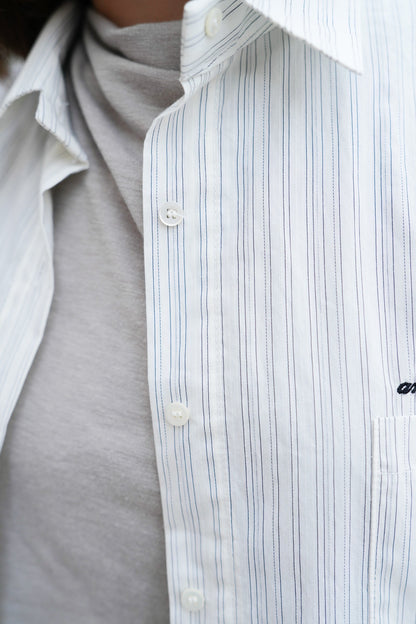 MZ883 EMBROIDERED STRIPED SHIRT