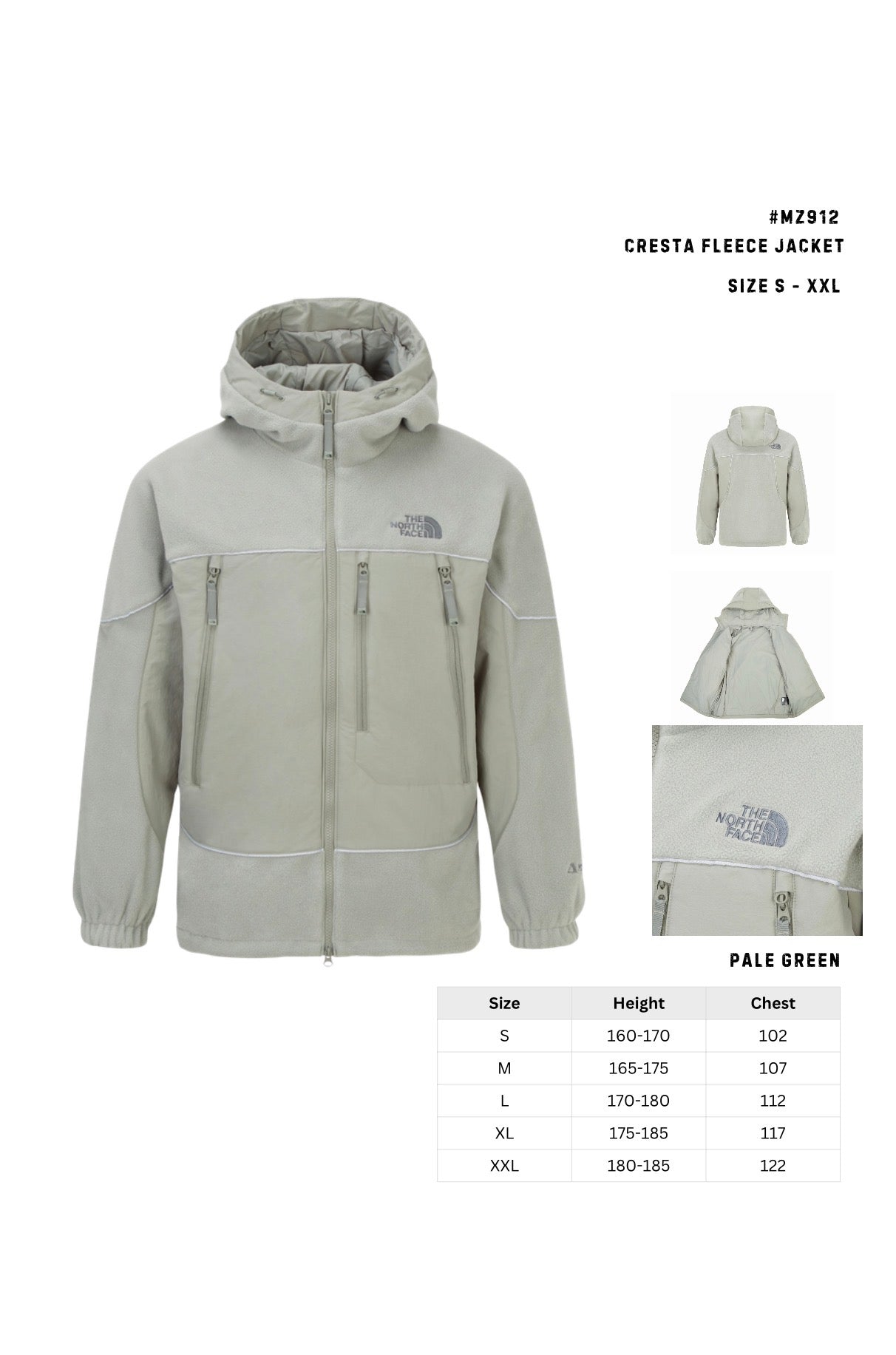 MZ912 - THE NORTH FACE - CRESTA FLEECE JACKET