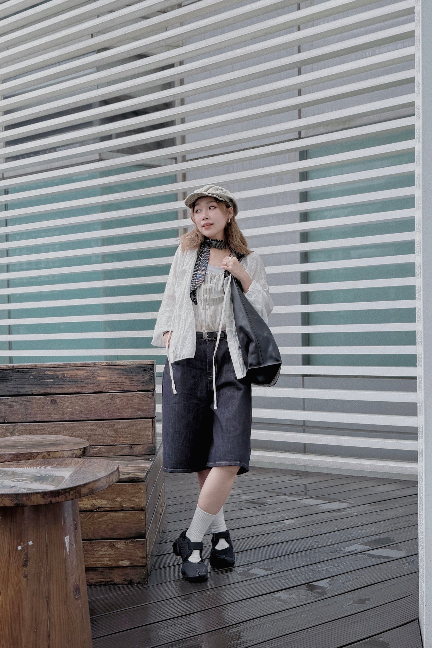 MZ819 LT WEIGHT BUTTON STRIPED DRESS