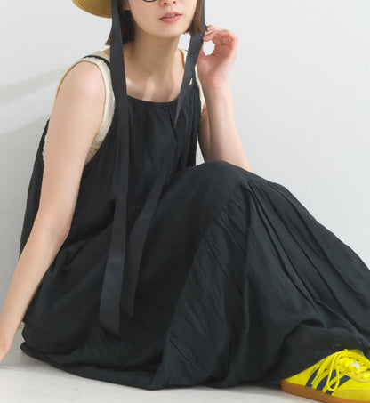 NA452 SHEER CHECKED ONE PIECE DRESS