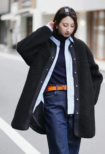 NA424 BOA FLEECE HALF COAT