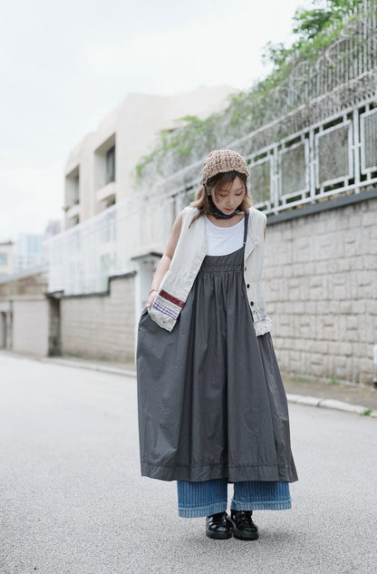 MB024 VINTAGE PATCHWORK STYLE VEST TOP