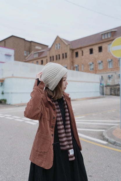 MZ892 STAND COLLAR CORDUROY JACKET