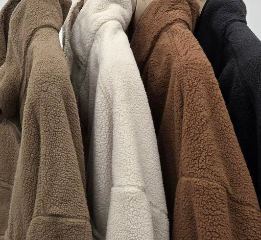 MZ922 OVERSIZED POCKET FLEECE SHIRT