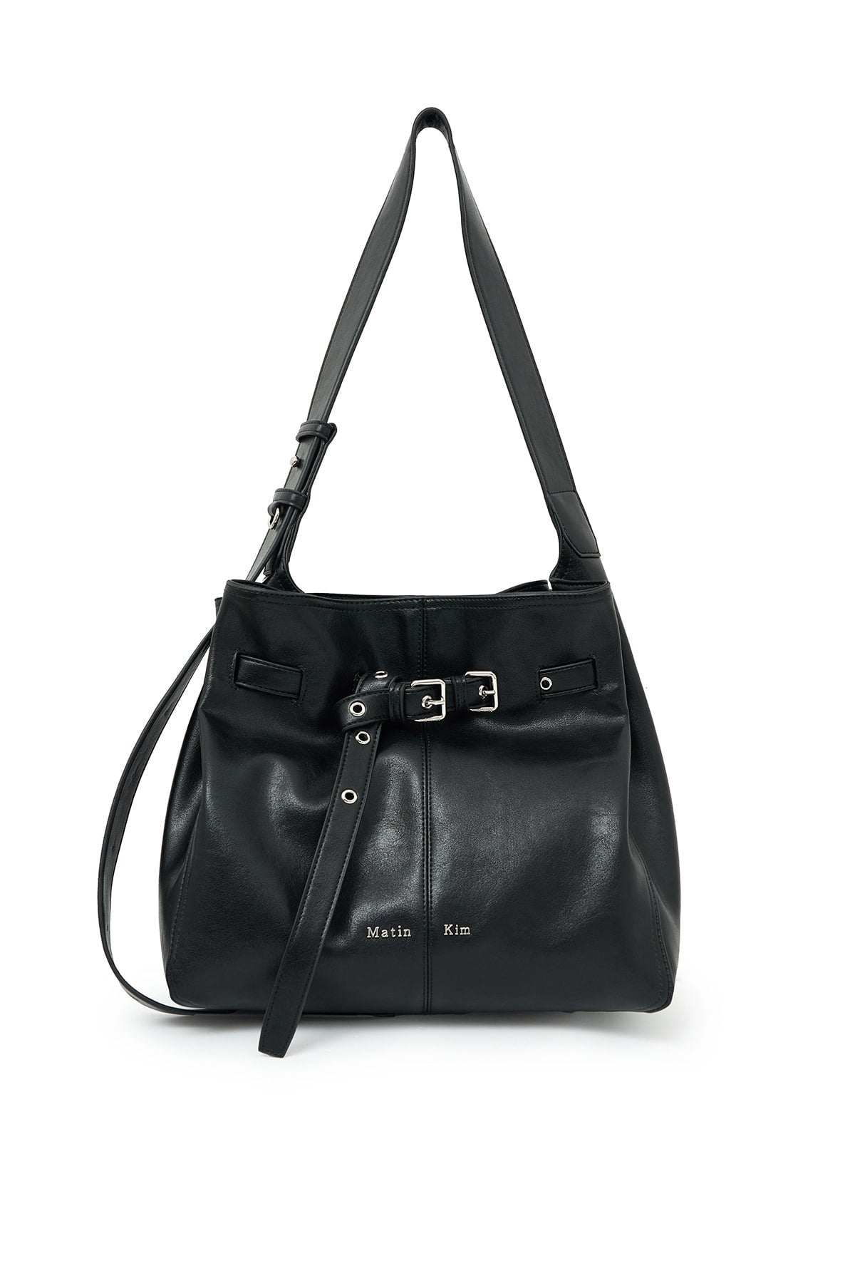 MATIN KIM BELTED VOLUNN BUCKET BAG