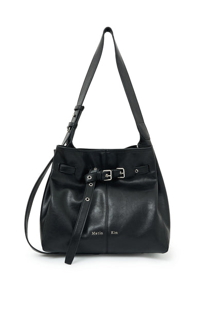 MATIN KIM BELTED VOLUNN BUCKET BAG