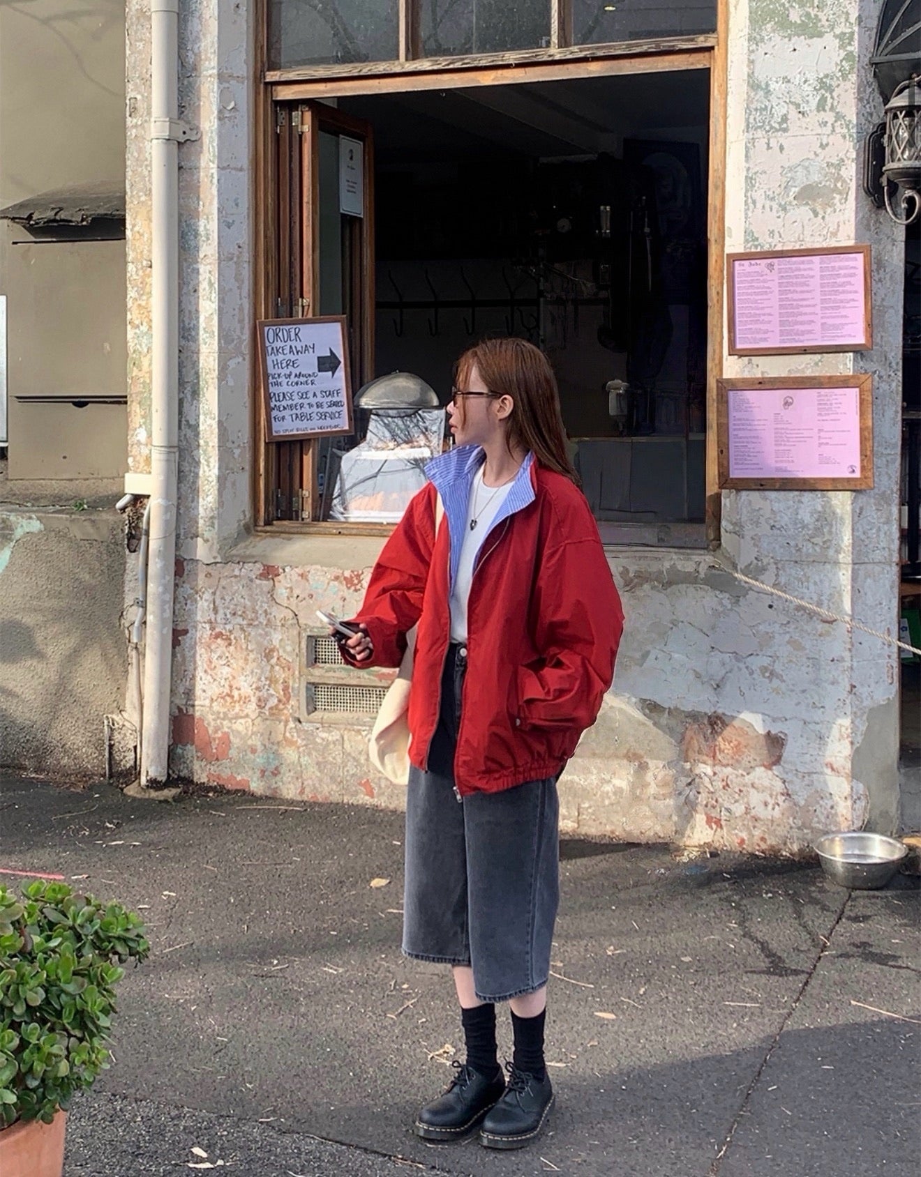 MZ626 SHIRT LAYERED STAND BLOUSON