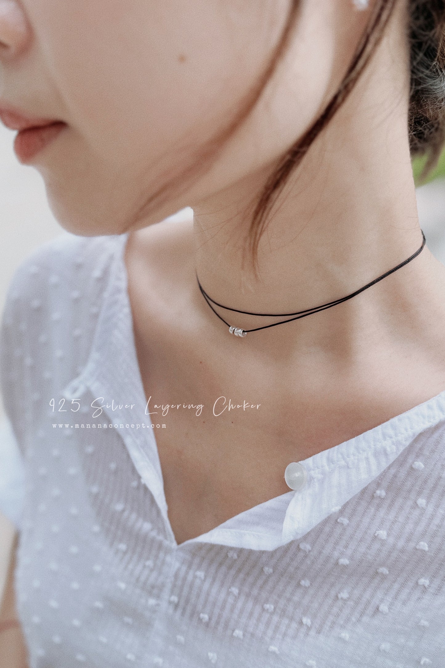 MB029 SILVER 925 LAYERING CHOKER