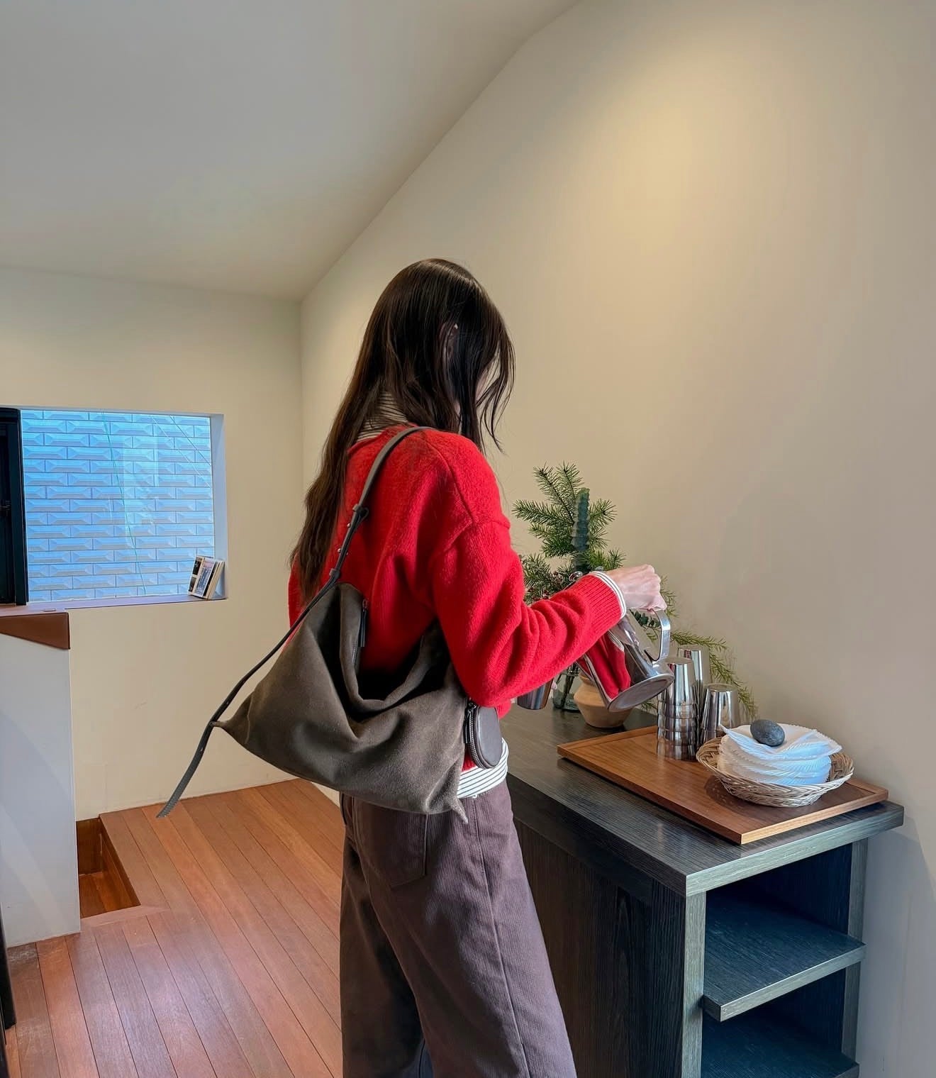 MZ764 ITALIAN LEATHER HANDMADE SHOULDER BAG