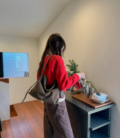 MZ764 ITALIAN LEATHER HANDMADE SHOULDER BAG