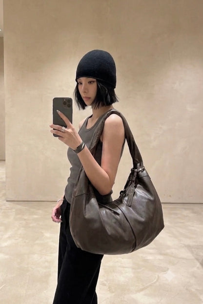 MATIN KIM TWIST HANDLE HOBO BAG
