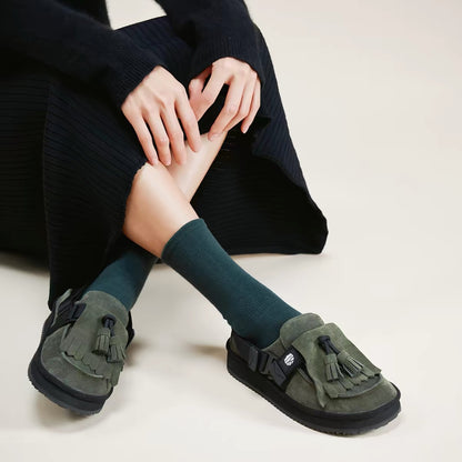 ❗️🔔限時中❗️SHAKA - MOC MULE TASSEL SUEDE
