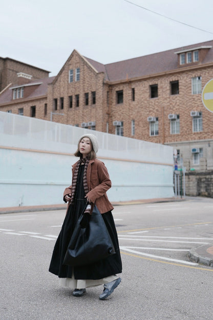 MZ892 STAND COLLAR CORDUROY JACKET