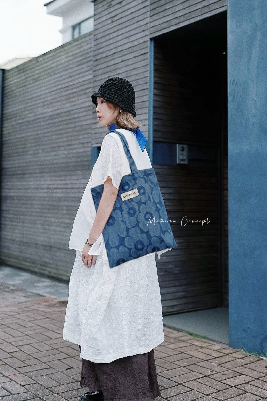 MARIMEKKO - KIOSKI VANKKA DENIM UNIKKO BAG 41X44CM