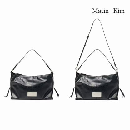 ❗️斷貨王❗️MATIN KIM SIDE ZIPPER SHOULDER BAG - BLACK/GREY/DK BROWN