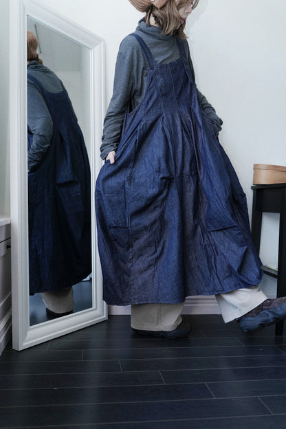 MZ931 3D-CUT WORKER ONE PIECE DRESS