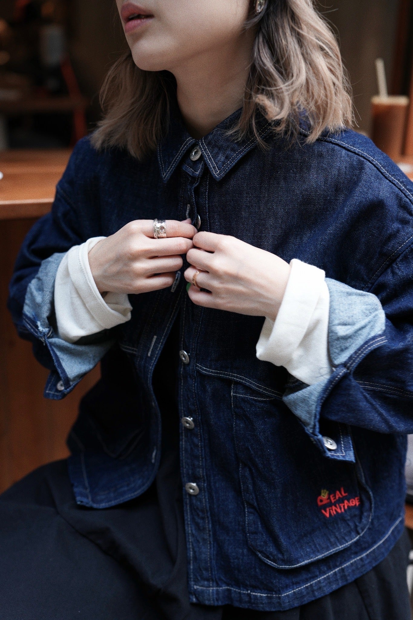 MZ944 DENIM JACKET DARK INDIGO