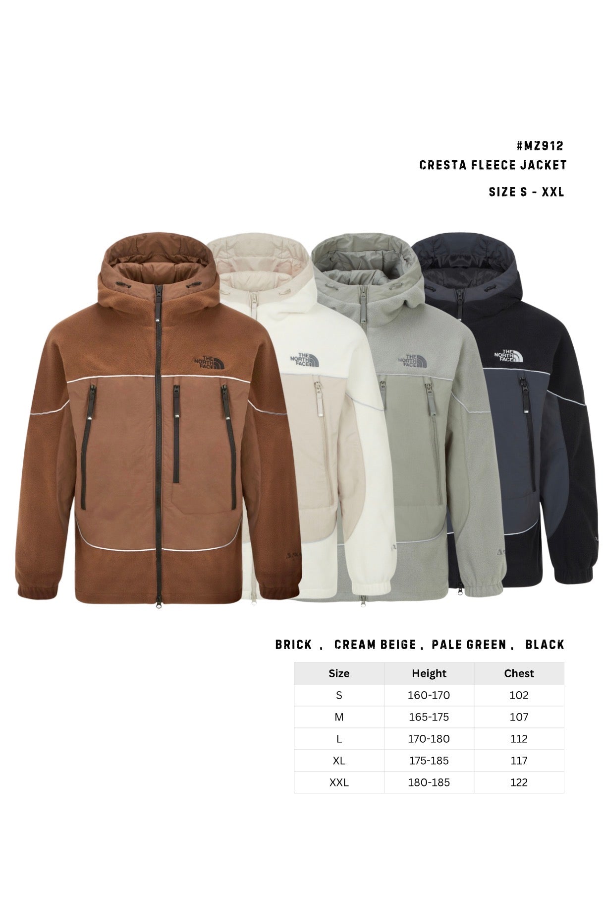 MZ912 - THE NORTH FACE - CRESTA FLEECE JACKET