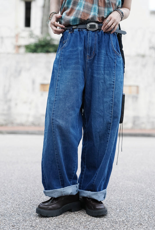 CB121 STRIPED DENIM JEANS