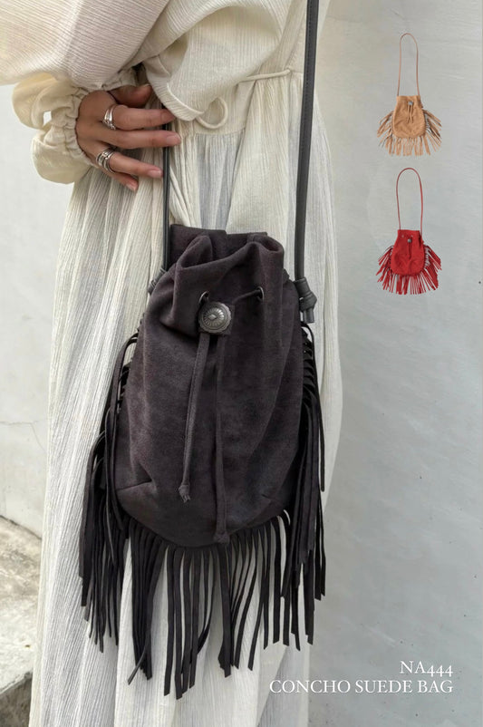 NA444 CONCHO SUEDE BAG