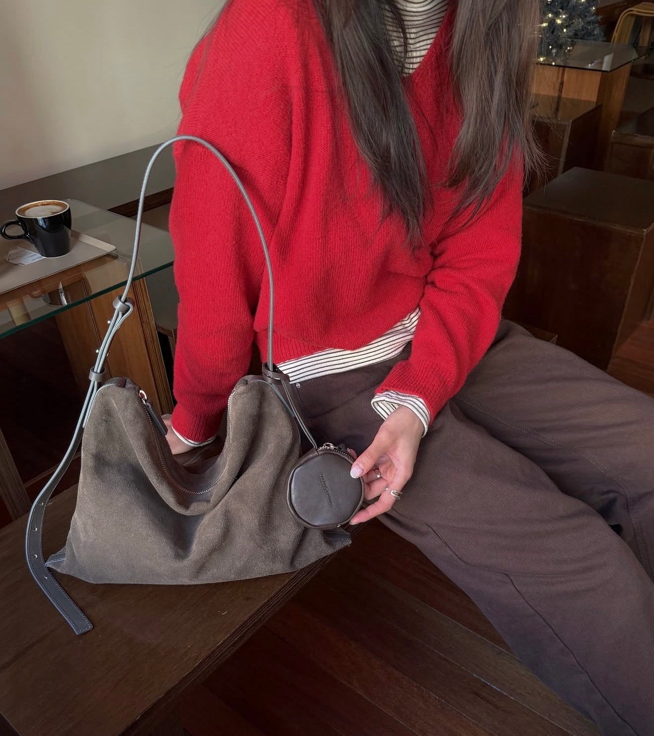 MZ764 ITALIAN LEATHER HANDMADE SHOULDER BAG