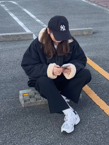 NA460 REVERSIBLE HALF ZIP BOA BLOUSON