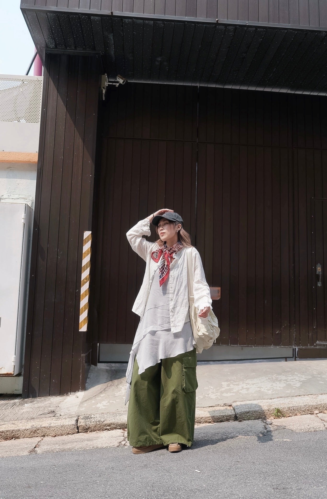 MZ987 RUFFLE STRIPED SHIRT
