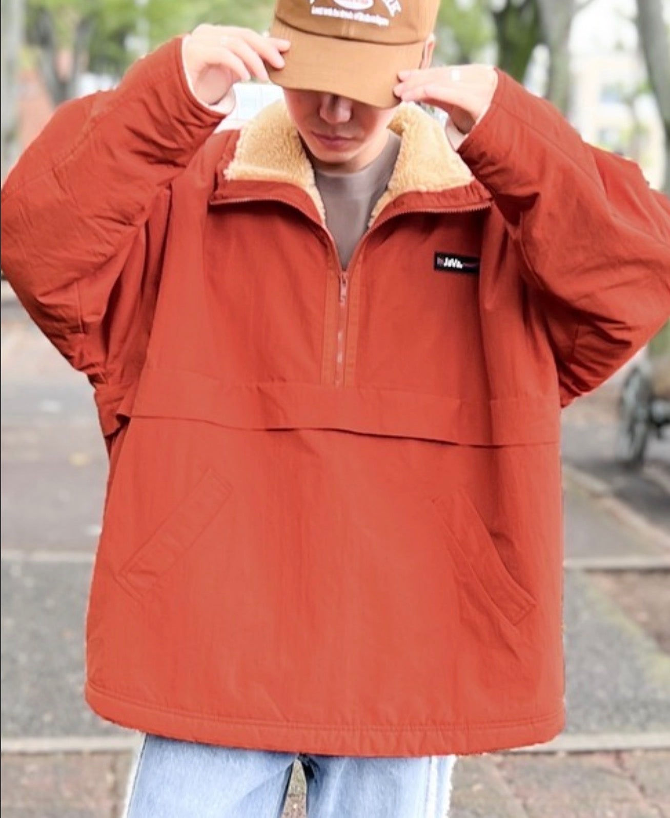 NA460 REVERSIBLE HALF ZIP BOA BLOUSON