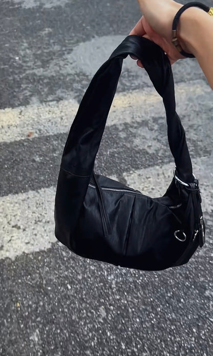 MATIN KIM TWIST HANDLE HOBO BAG