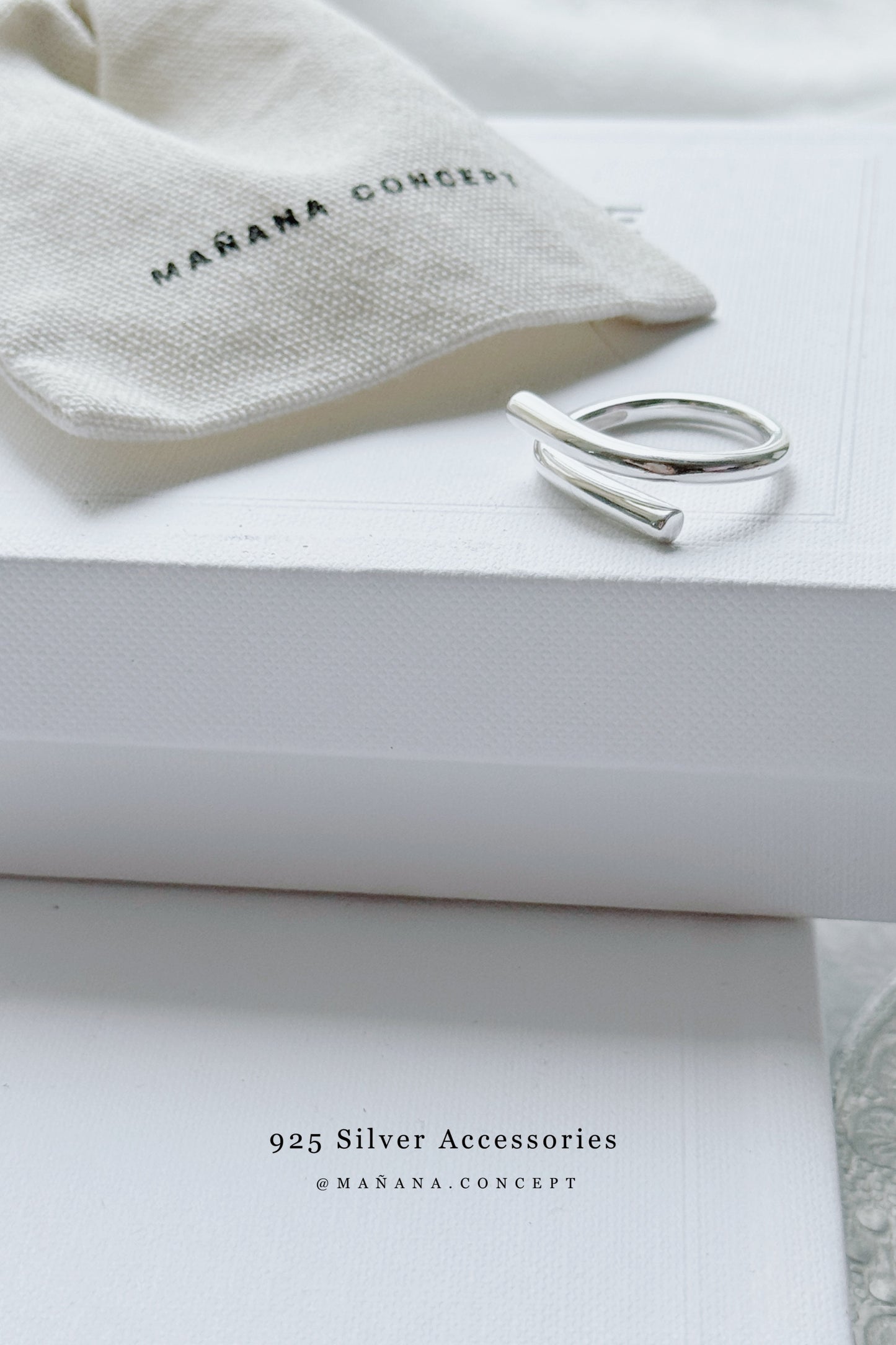 MZ831 SILVER 925 LAP RING