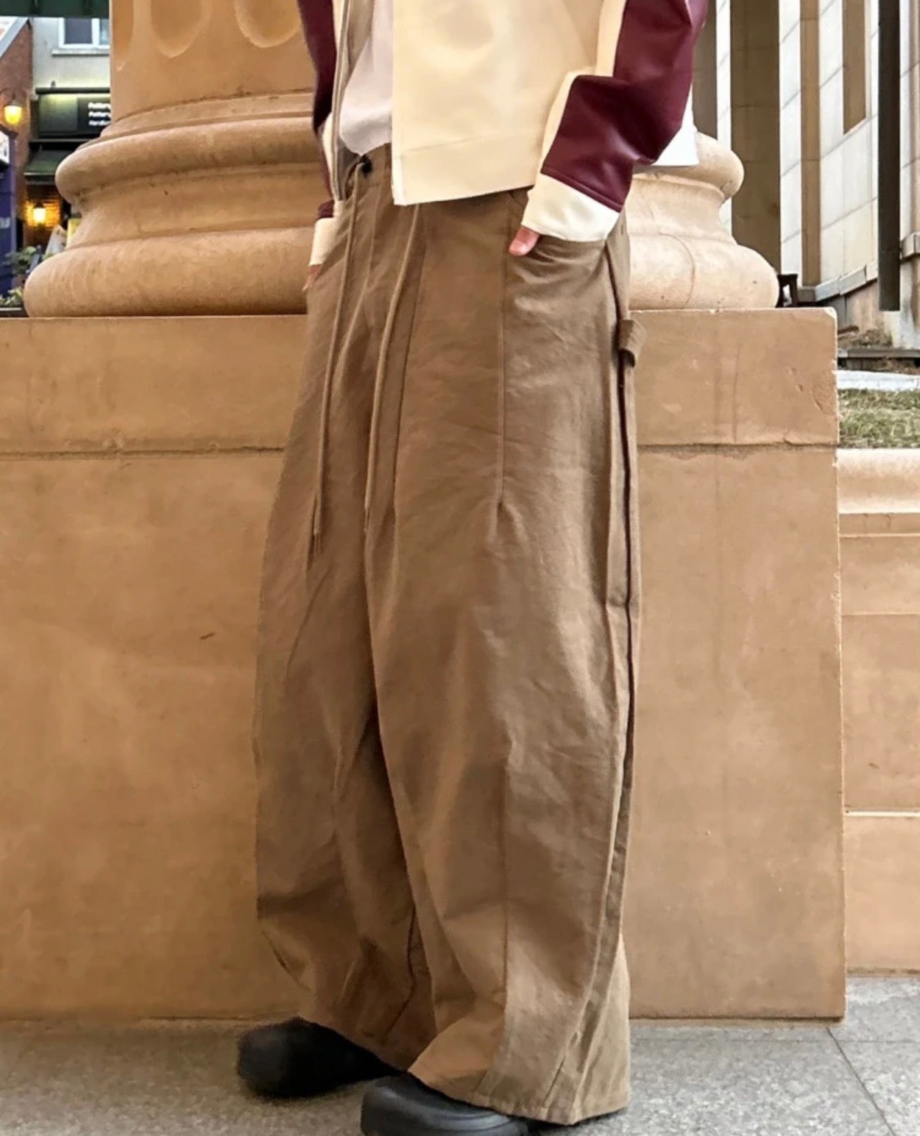 MZ965 DRAWSTRING HIJADER PANTS