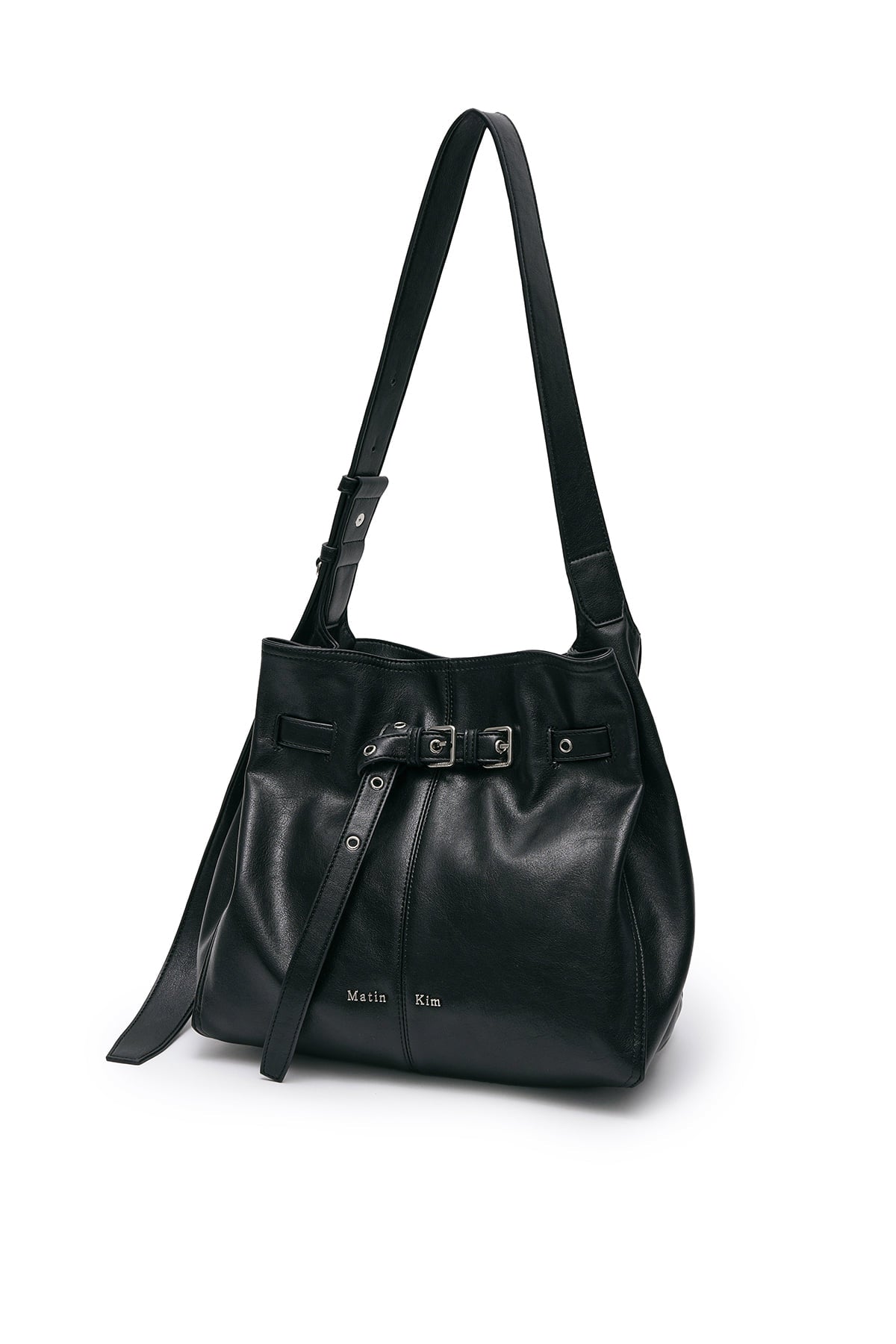 MATIN KIM BELTED VOLUNN BUCKET BAG