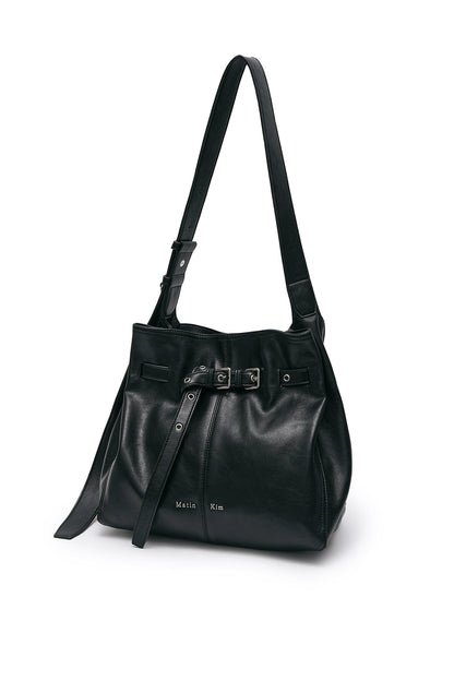MATIN KIM BELTED VOLUNN BUCKET BAG