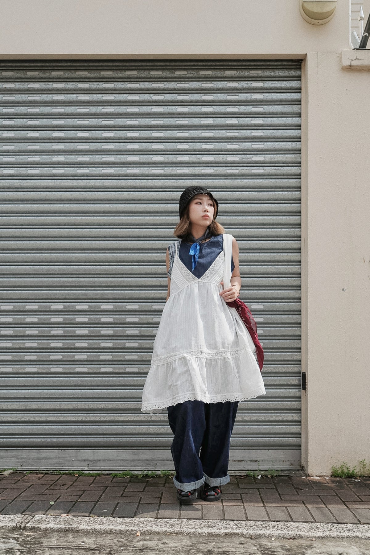 MZ319 PRINTING SQUARE SCARF / 3色