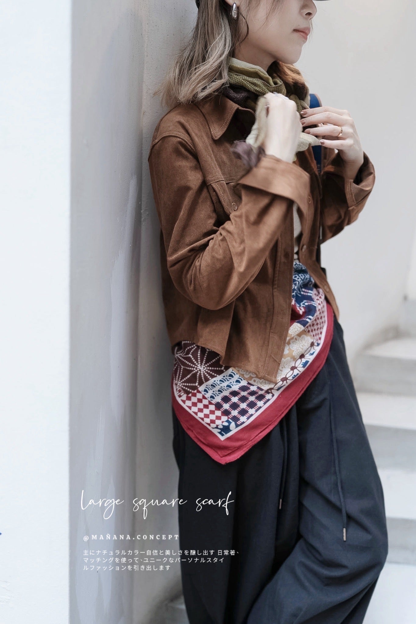 MZ960 LARGE SQUARE SCARF