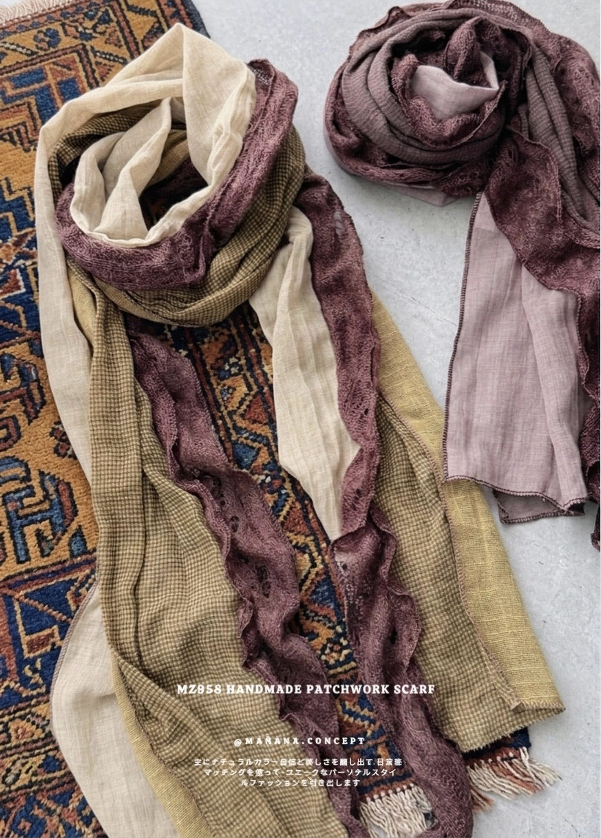 MZ958 HANDMADE PATCHWORK SCARF